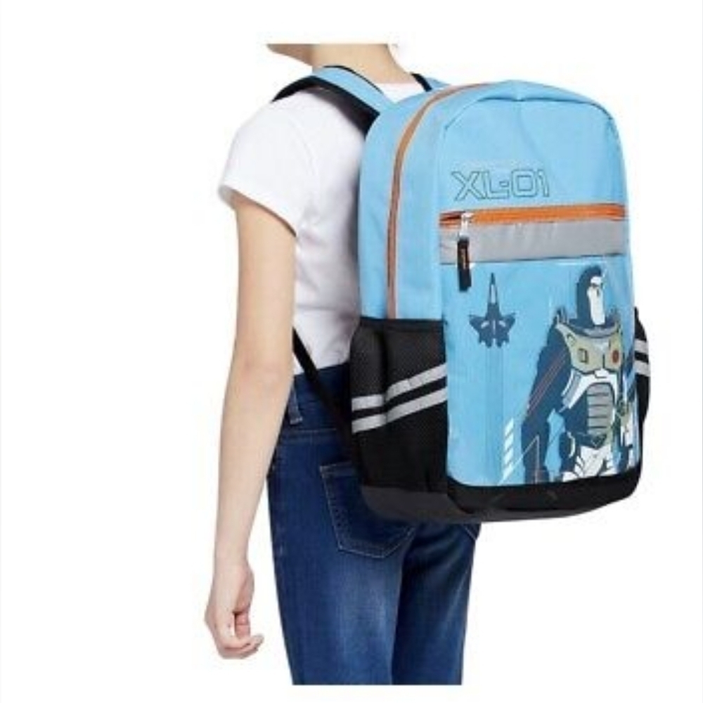 𝅺DISNEY Toy Story 17" Buzz Backpack Laptop Sleeve Glow-in-Dark back to school.